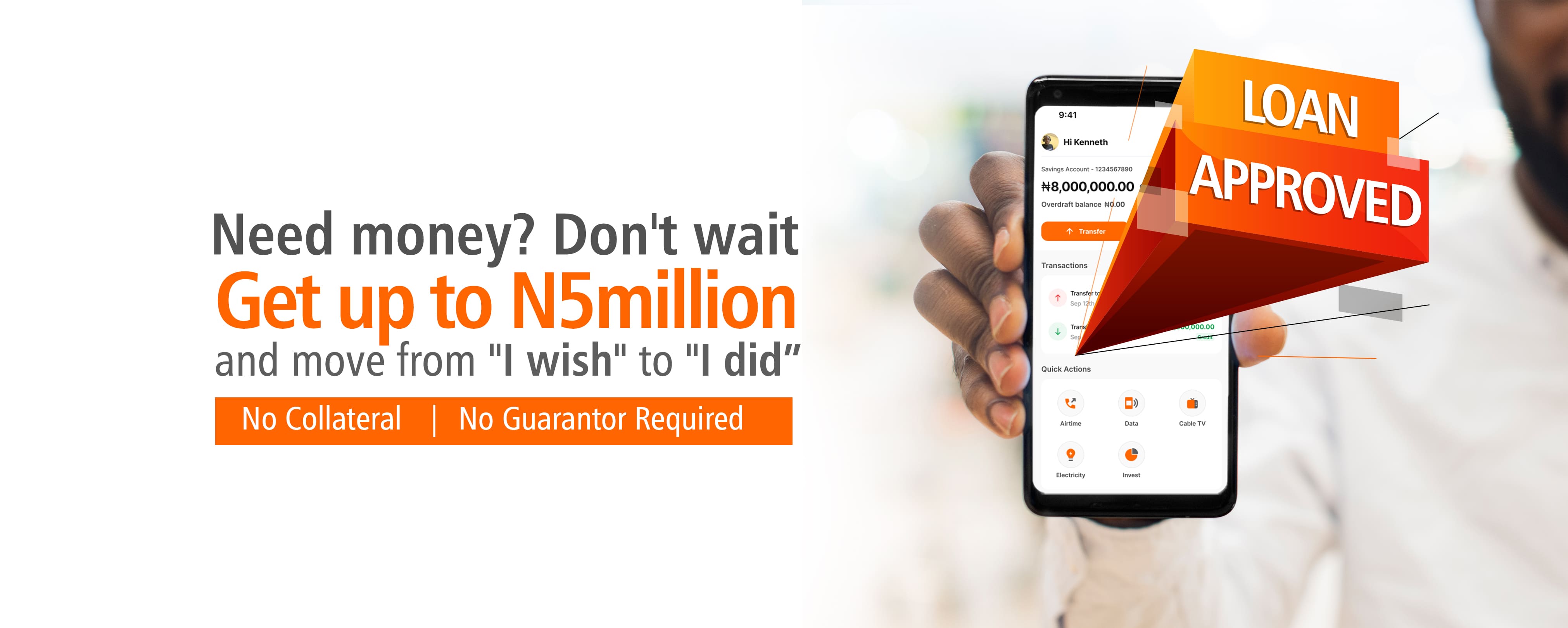 Get up to N5 million — no collateral, no guarantor required